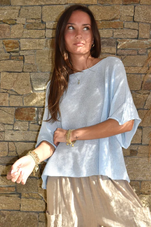Conrad Box Cotton Knit Ice 